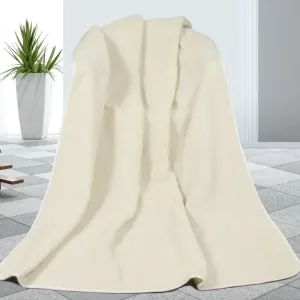 Bellatex Vlněná deka Evropské Merino bílá, 155 x 200 cm