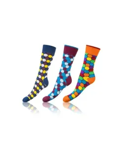 Bellinda Crazy Socks BE491004-307 3-pack Barevné ponožky, 39-42, karo