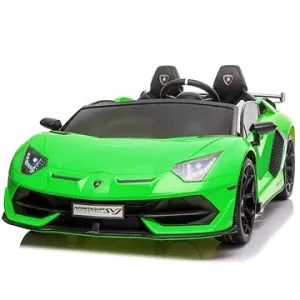 Elektrické autíčko Lamborghini Aventador 24V dvoumístné, zelené lakované
