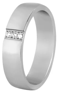 Beneto Dámský prsten z oceli s krystaly SPD01 51 mm