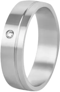 Beneto Dámský prsten z oceli s krystelem SPD06 50 mm