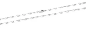 Beneto Módní stříbrný balónkový náhrdelník AGS1148 45 cm