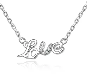 Beneto Stříbrný náhrdelník Love AGS271/48