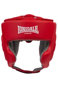 Lonsdale Stanford Box tréninková přilba chránič hlavy, červená - S/M