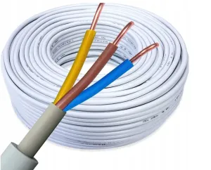 Berge Elektrický kabel 3x1 bílý kabel OMY - 1m