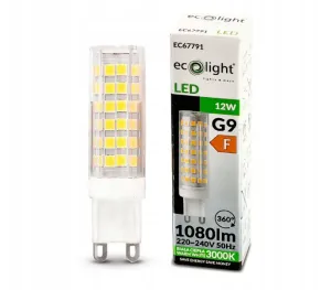 Berge LED žárovka - G9 - 12W - teplá bílá