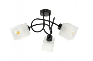 Berge LED stropní lampa LOFT - 3xE27 - CUBE WHITE LK002-3XK006