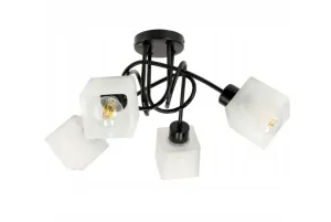 Berge LED stropní lampa LOFT - 4xE27 - CUBE WHITE LK0004-4XK019