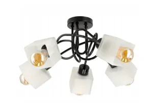 Berge LED stropní lampa LOFT - 5xE27 - CUBE WHITE LK0003-5XK006