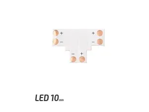 Berge Spojka T kus pro LED pásky o šířce 10mm #4139115