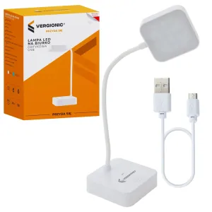 Berge LED USB noční lampa, bílá, 35 cm