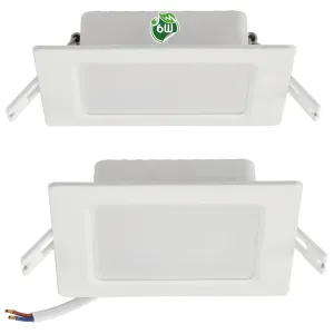 Berge Čtvercový LED panel bílý - zapuštěný - 6W - PC - neutrální bílá BP028