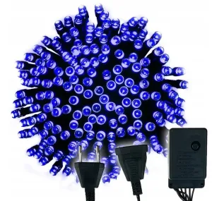Berge LED vánoční řetěz - 60LED - 5M - IP20 - 8 funkcí - modré