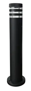 Berge Venkovní sloupová zahradní lampa BELLA-R - ME0013 - 60 cm - černá