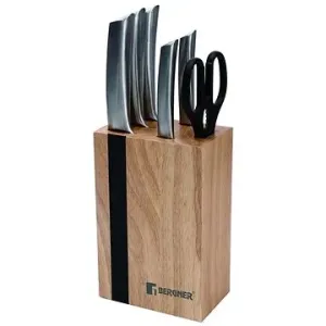 BERGNER Sada nožů v dřevěném bloku 7 ks keops