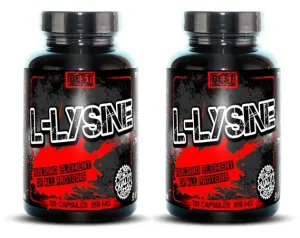 1 + 1 Zdarma: L-Lysine od Best Nutrition 250 kaps. + 250 kaps