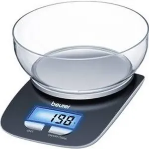 Digitální, s odměrnou mísou digitální kuchyňská váha Beurer KS25, černá
