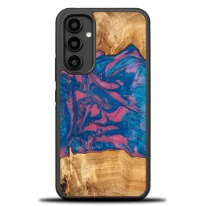 Pouzdro ze dřeva a pryskyřice pro Samsung Galaxy A54 5G Bewood Unique Vegas - růžové a modré