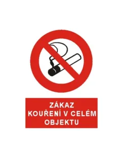 Bezpečnostní značky 4203 A5 fólie Zákaz kouření v celém objektu