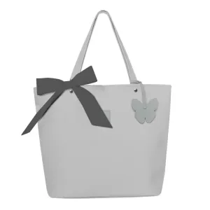BEZTROSKA - Beztroska Matylda taška s mašlí light grey