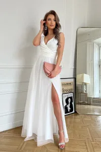 Bílé maxi šaty Camille #1818443