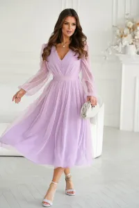 Světle fialové tylové šaty Ariela #5910173