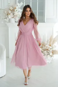 Světle růžové tylové šaty Ariela #5631157