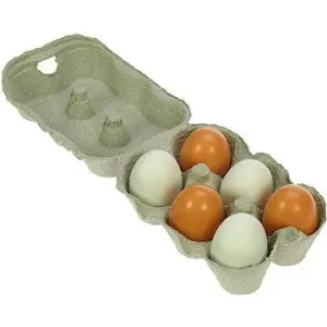 Dřevěné potraviny - Dřevěná vajíčka v krabičce