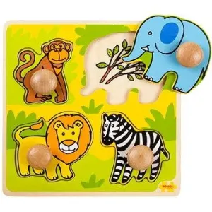 Dřevěné vkládací puzzle - Safari