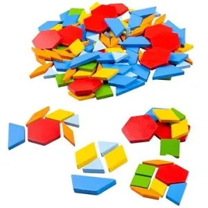 Bigjigs Toys Dřevěná barevná mozaika #5664286