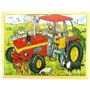 Dřevěné puzzle - Traktor #5388238