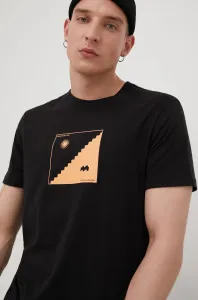 Bavlněné tričko Billabong Billabong X Wrangler černá barva, s potiskem