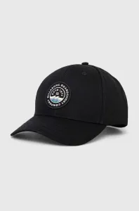 Bavlněná baseballová čepice Billabong černá barva, s aplikací