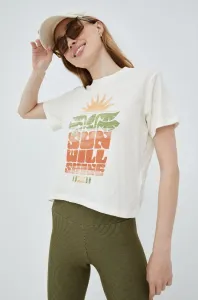 Bavlněné tričko Billabong béžová barva #2024552