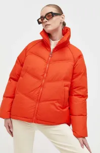 Bunda Billabong dámská, oranžová barva, zimní, oversize