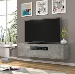 ARTBm TV stolek AURA 150 | beton Variant: bez LED osvětlení