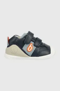 Dětské kožené sneakers boty Biomecanics tmavomodrá barva #4987002