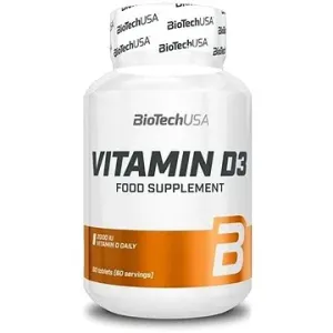 BioTech USA Vitamín D3 60 tablet