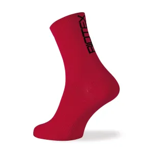 BIOTEX Cyklistické ponožky klasické - PRO - červená 37-39