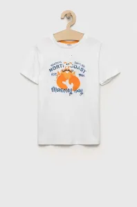 Bavlněné dětské tričko Birba&Trybeyond bílá barva, s potiskem #6146833