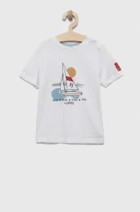 Bavlněné dětské tričko Birba&Trybeyond bílá barva, s potiskem #5889394