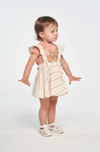 Dětská sukně Birba&Trybeyond béžová barva, mini, áčková