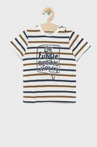 Dětské bavlněné tričko Birba&Trybeyond bílá barva, s potiskem #4597747