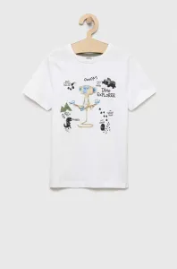 Dětské bavlněné tričko Birba&Trybeyond bílá barva, s potiskem #5335923