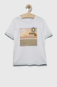 Dětské bavlněné tričko Birba&Trybeyond bílá barva, s potiskem #5155964