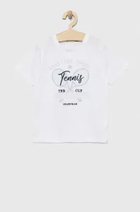 Dětské bavlněné tričko Birba&Trybeyond bílá barva, s potiskem #5584159