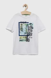 Dětské bavlněné tričko Birba&Trybeyond bílá barva, s potiskem #5056003