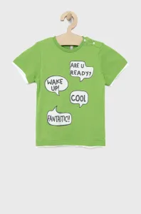 Dětské bavlněné tričko Birba&Trybeyond zelená barva, s potiskem #5689229