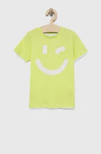 Dětské bavlněné tričko Birba&Trybeyond zelená barva, s potiskem #5041290