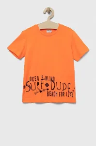 Dětské tričko Birba&Trybeyond oranžová barva, s potiskem #5923221